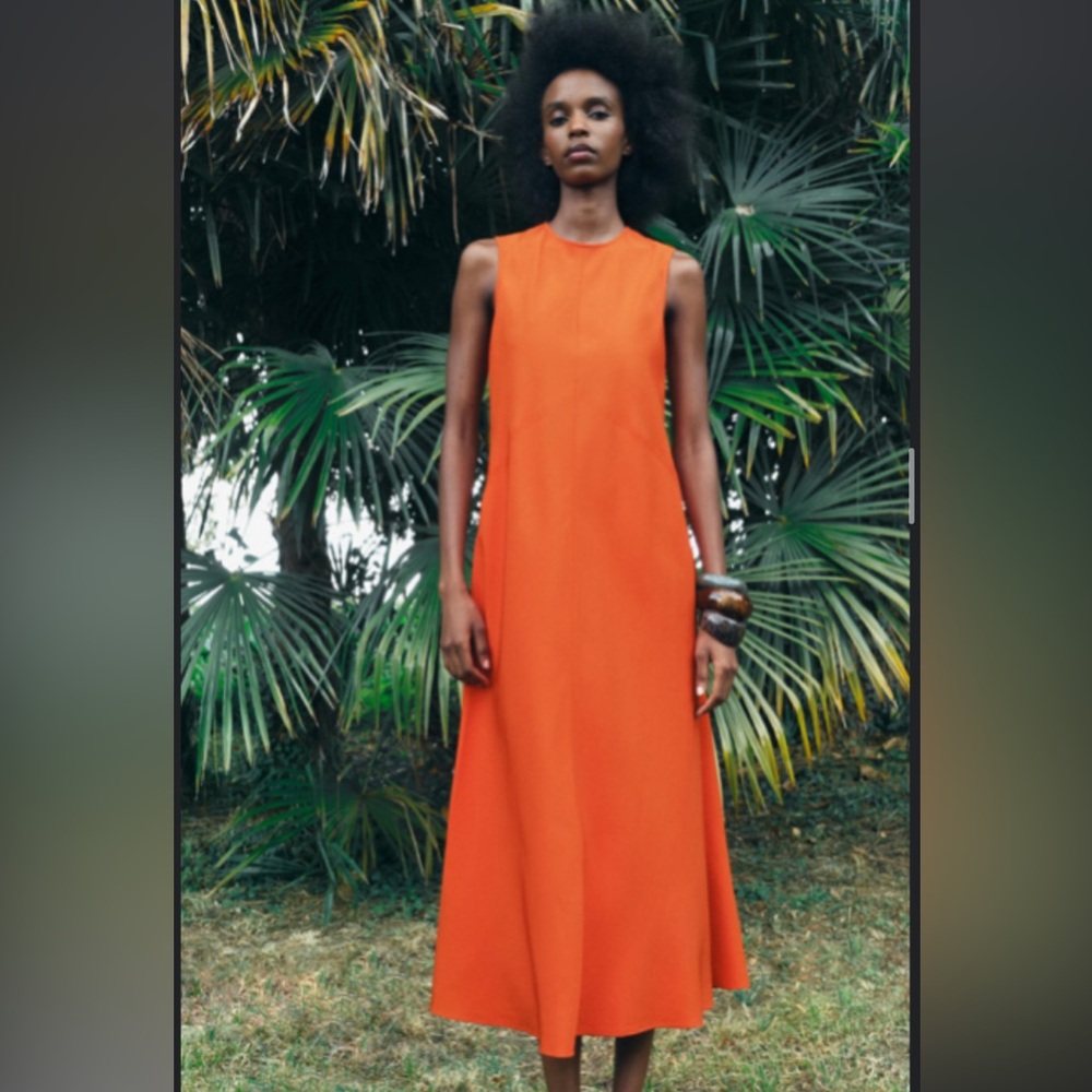 Zara midi dress zw collection